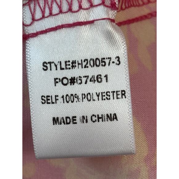 Anthropologie Jodifl Top Medium Orange Pink Smocked Puff Sleeve Cottagecore New - Picture 6 of 7